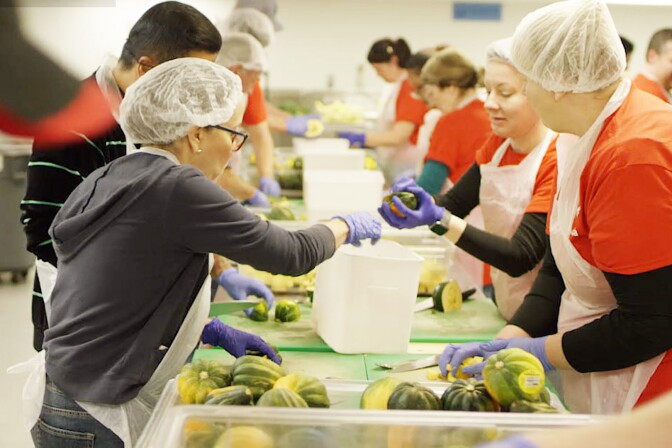 Working together at L.A. Kitchen | Still from "Broken Bread"