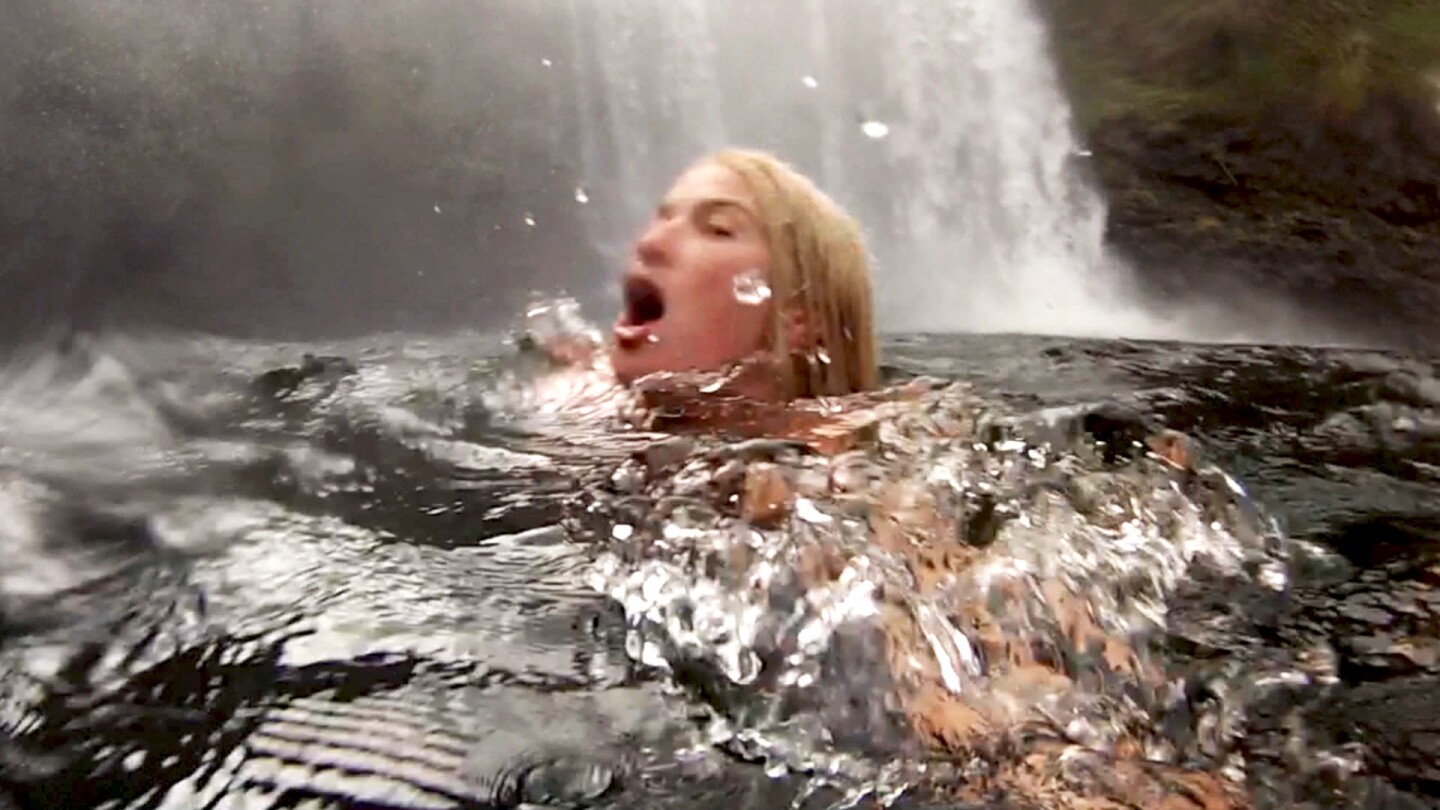 Lita Albuquerque, "20/20: Accelerando," 2016. Multi-media installation, three channel film with sound, 26:49 min, salt.