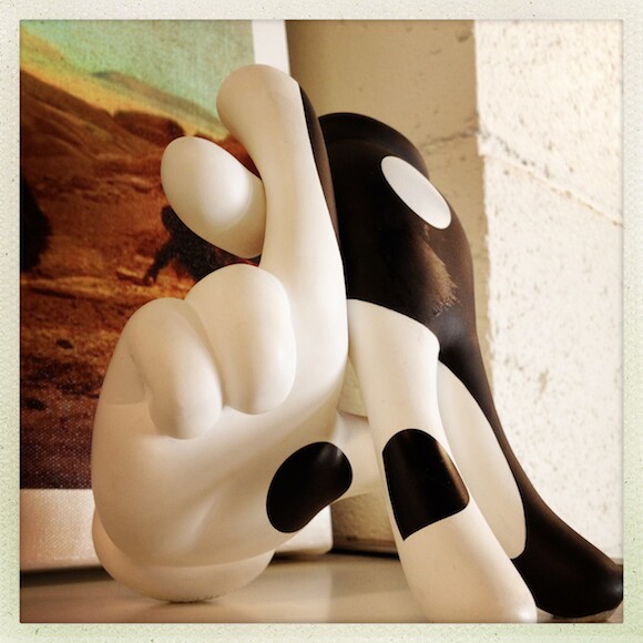L.A. Hands vinyl toy. | Design by Slick. Photo: Oliver Wang.