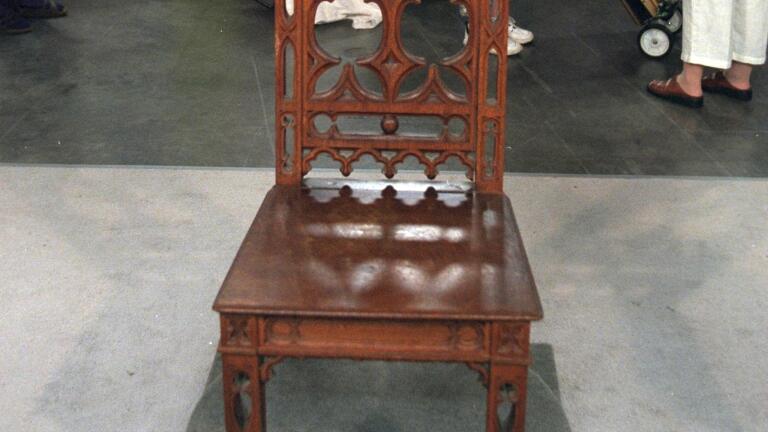 Appraisal: Gothic Revival Hall Chair, ca. 1850