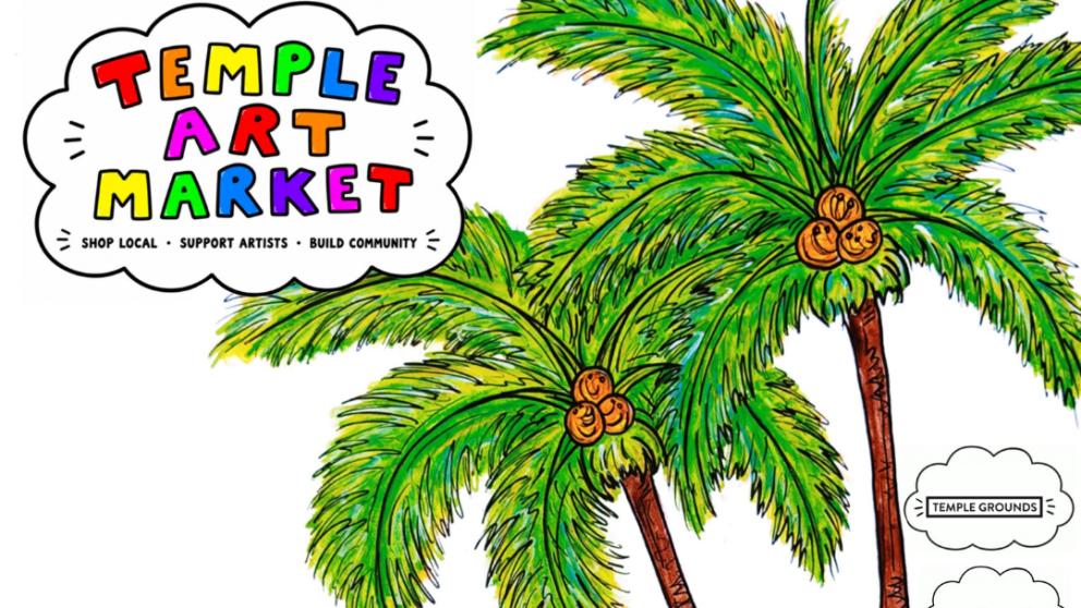 Temple Art Market flyer