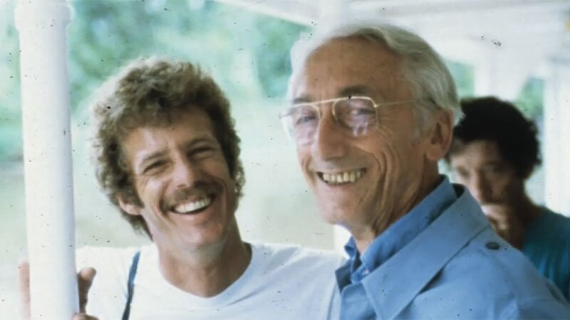 Dustan and Captain Cousteau | Photo: courtesy Phil Dustan