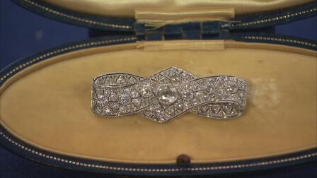Appraisal: Art Deco Diamond & Platinum Brooch, ca. 1930