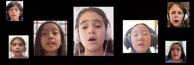 Members of the San Fernando Valley Youth Chorus perform virtually. | Courtesy of San Fernando Valley Youth Chorus