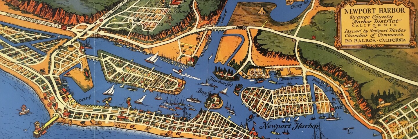 Map of Newport Harbor (cropped for header)