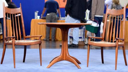 Appraisal: 1969 Sam Maloof Chess Table & Chairs
