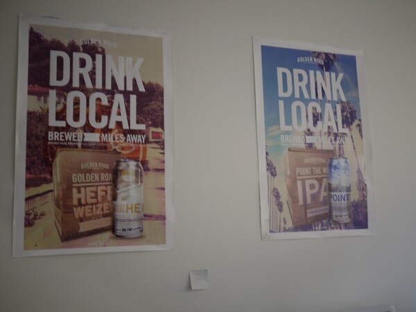Golden Road Brewing 'Drink Local' posters with everyday L.A. images | Photo by George Villanueva
