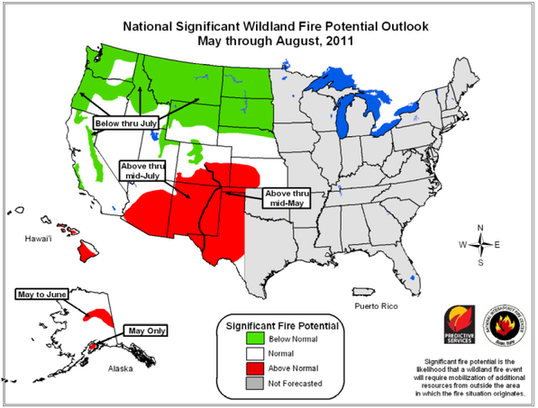 Fire risk for early 2011 | NIFC