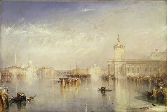 Joseph Mallord William Turner (British, 1775 - 1851), "The Dogano, San Giorgio, Citella, from the Steps of the Europa," exhibited 1842. Courtesy of Tate: Presented by Robert Vernon 1847. Photo © Tate, London 2014.