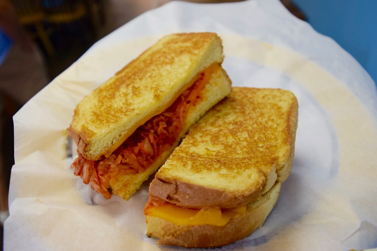 Kimchi grilled cheese | Danny Jensen