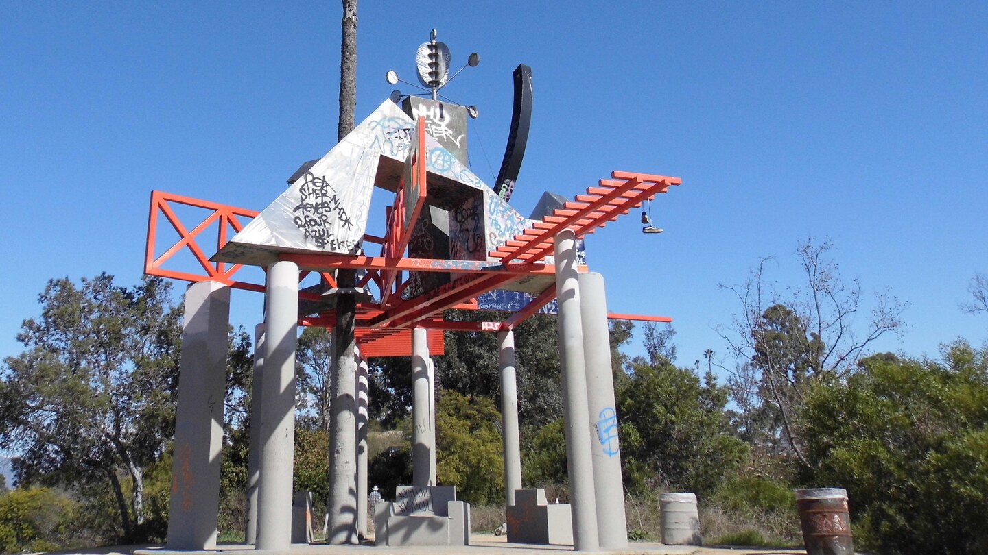 "Frank Glass and Grace E. Simons Memorial Sculpture" by Peter Shire | Sandi Hammerlein