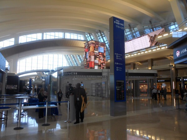 The Great Hall at the newly-expanded Tom Bradley International Terminal at LAX.