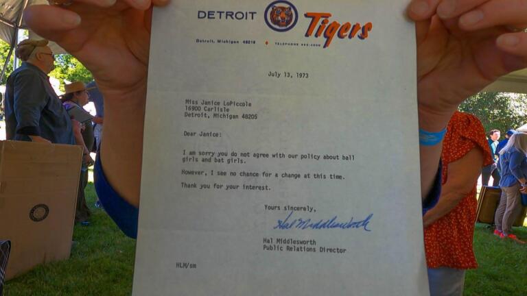 Appraisal: 1973 Detroit Tigers Ball Girl Rejection Letter