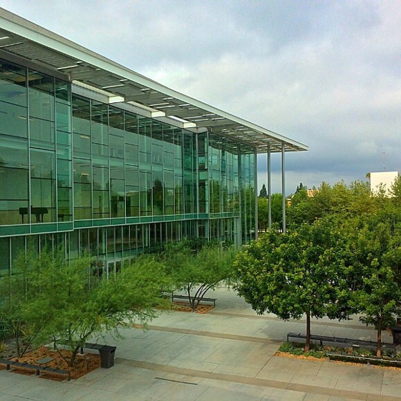 The exterior of the Valley Performing Arts Center.