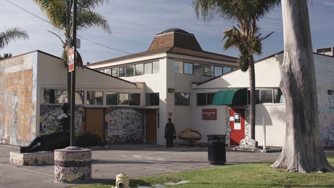 Exterior of Watts Towers Arts Center | Still from "The Watts Towers Arts Center" ab s11
