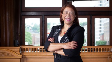 Councilwoman Carmen Castillo poses with her arms crossed. | From "America ReFramed: Councilwoman"