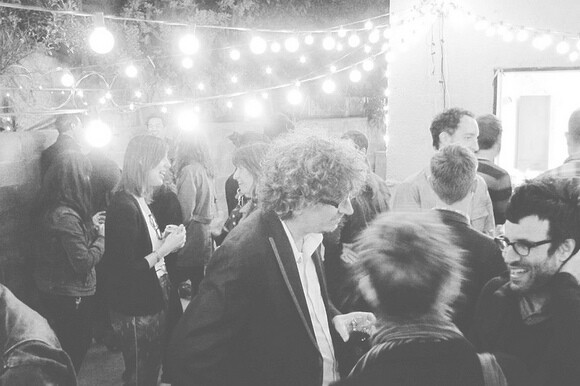 An opening party in elephant's backyard. | Photo: Bianca D'Amico and courtesy elephant.