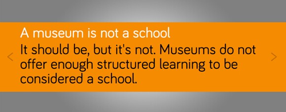 A response to "Is a museum a school?" <em>What #isamuseum?</em> project, Sam Durant.