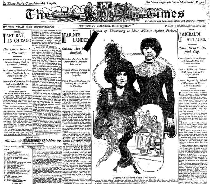 Accused of Threatening to Shoot Witness Against Fathers, from Los Angeles Times, 1912 | Courtesy of El Archivo Electrónico Ricardo Flores Magón