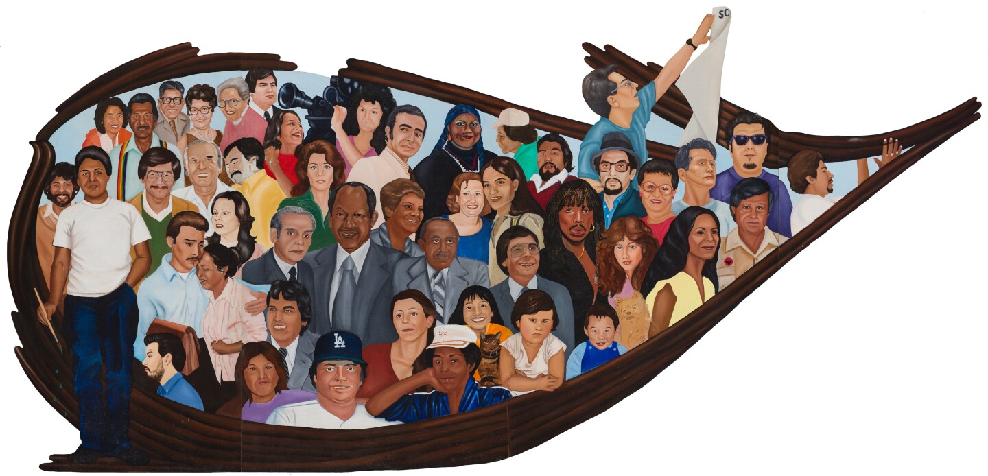 An illustration of a multicultural crowd of people of different races, ethnicities, ages, and genders