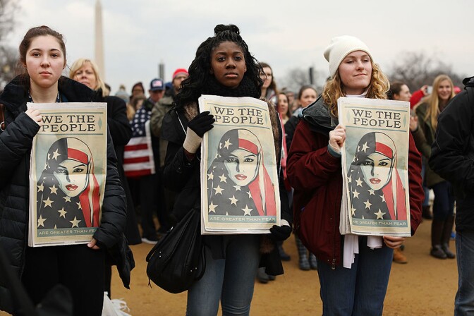 Protesters And Trump Supporters Gather In D.C. For US President Donald Trump Inauguration. | Photo: Spencer Platt/Getty Images