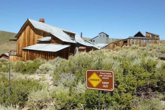 Unsafe ground at Bodie | Sandi Hemmerlein