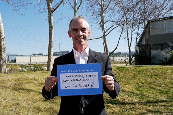 Councilmember O'Farrell at the NELA Riverfront Collaborative Press Event | Photo: Yosuke Kitazawa