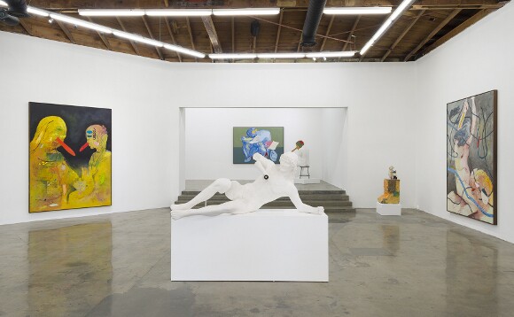 Installation shot of "Marc Horowitz: Interior, Day (A Door Opens)" at Depart Foundation, 2015. | Photo: Jeff McLane.