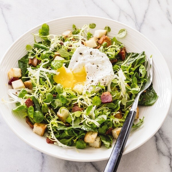 Hearty Salade Lyonnaise With Poached Eggs Kcet