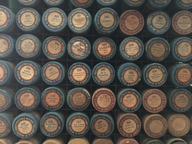 Wax cylinders collected by Michael Khanchalian.