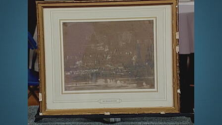Appraisal: Richard P. Bonington Drawing, ca. 1820