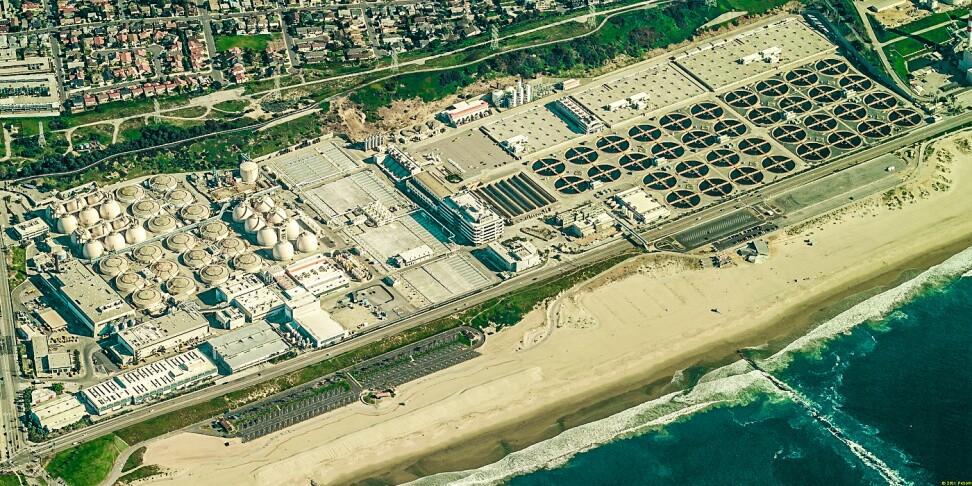Located near LAX and Dockweiler Beach, the Hyperion Water Reclamation Plant is L.A.'s oldest and largest wastewater treatment facility. | Courtesy Mayor Eric Garcetti's office