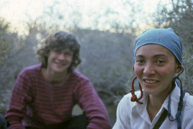 Mari Gingery with her long time partner, Mike Lechlinski—one of the climbing greats of Southern California. | Randy Vogel