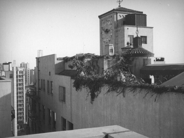 Oviatt clock tower | Herman J. Schultheis Collection, courtesy of the Los Angeles Public Library