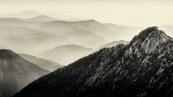 The San Gabriel Mountains.