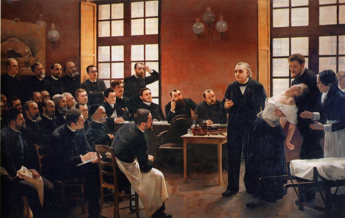 A clinical lesson about hysteria held at hospital of la Salpêtrière in Paris by French neurologist Jean-Martin Charcot | Wikimedia
