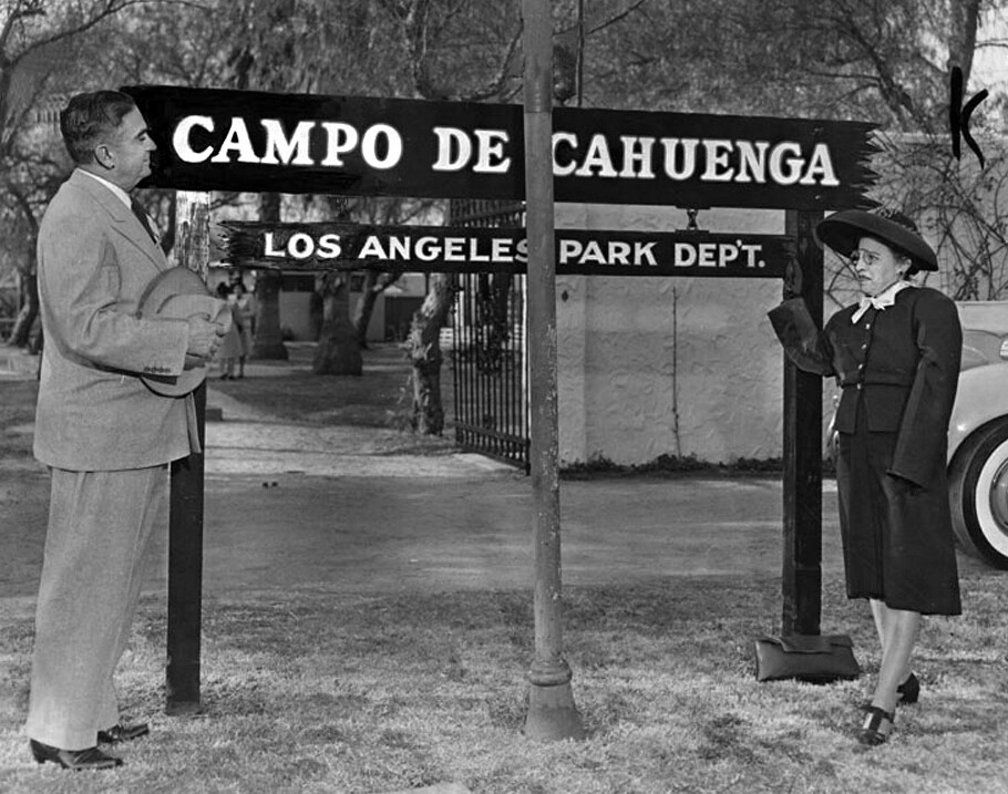 Campo de Cahuenga sign