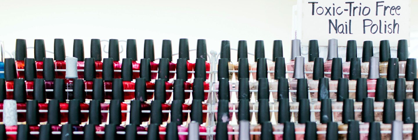 Nail polish free of the "toxic trio."