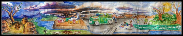 Pocket park mural I Laurel Sandoval