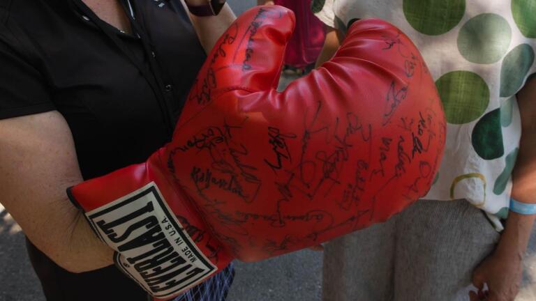 Appraisal: Autographed Boxing Glove, ca. 1990