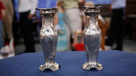 Appraisal: Gorham Martelé Pair of Silver Vases, ca. 1904