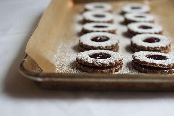 Gingerbread Linzer Cookies | Photograph by Maria Zizka