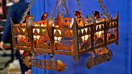 Appraisal: English Arts & Crafts Chandelier, ca. 1900