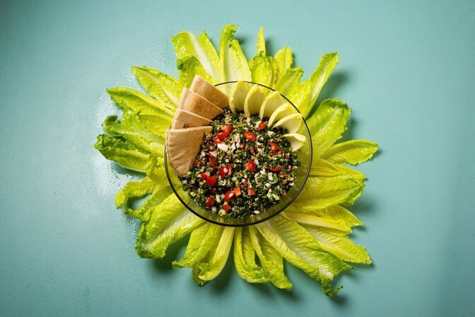 tabbouleh with artichoke