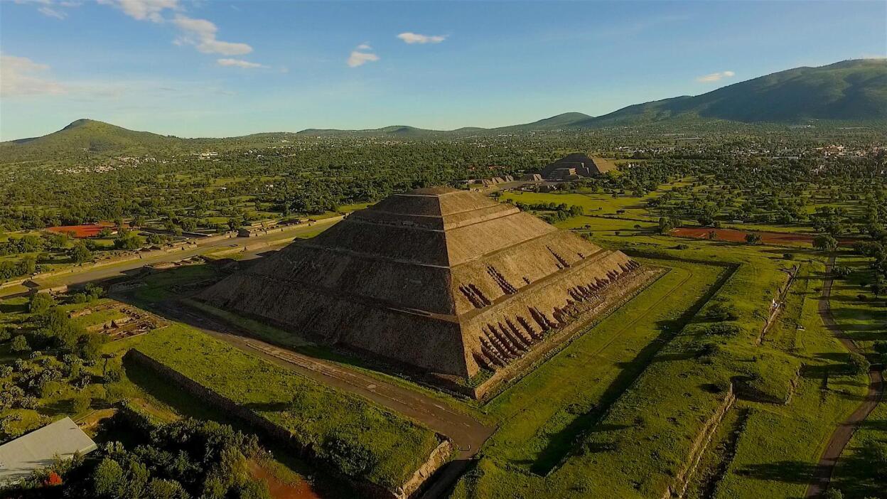 One of the world's largest pyramids featured in "Native America: Cities of the Sky."