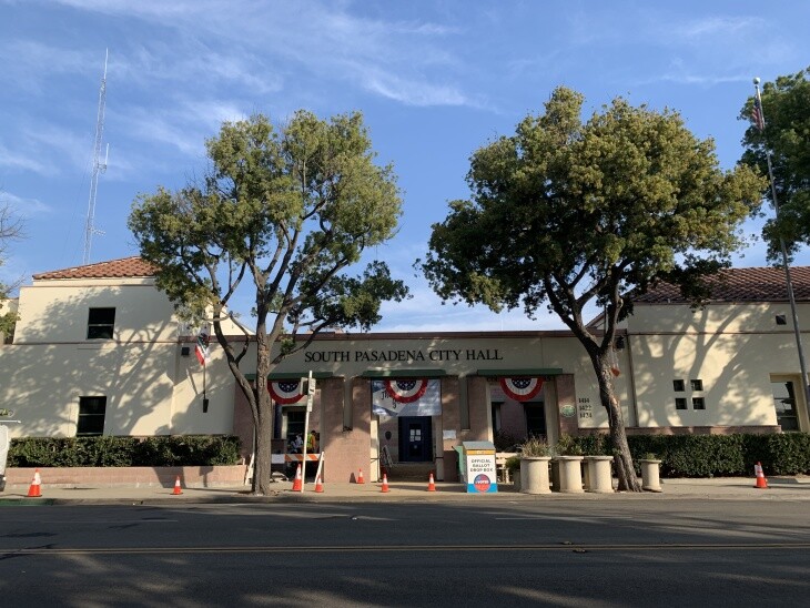 No lines or waiting to vote on Nov. 3, 2020. | Michael Cosentino/LAist