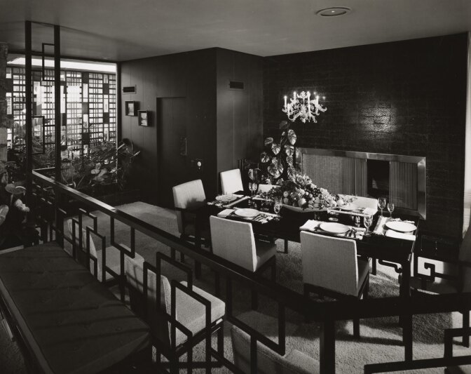 Interior of the Frank Sinatra Residence by Paul R. Williams | Mott-Merge Collection, California State Library