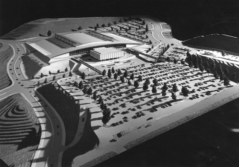A model of the proposed Elysian Park Convention Center