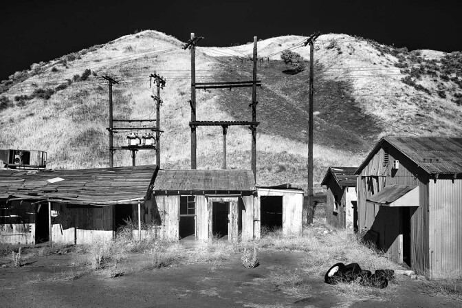 Abandoned Buildings & Tires – Infrared Exposure – Whittaker-Bermite Site – Santa Clarita, CA – 2017 | Osceola Refetoff