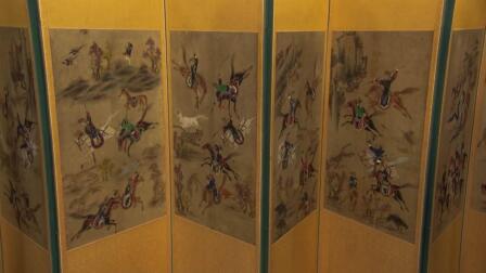Appraisal: Korean Joseon Dynasty Hunting Screen, ca. 1800